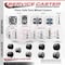 Service Caster 2'' Black Floor Safe Twin Wheel Casters with Brakes 3/8 Thread Stem, 5PK SCC-TS02S50-TPR-BLK-B-381634-5 - alternate 2